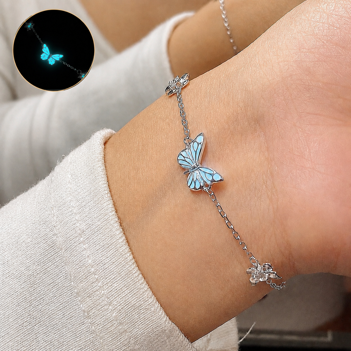 Luminous Butterfly Bracelet